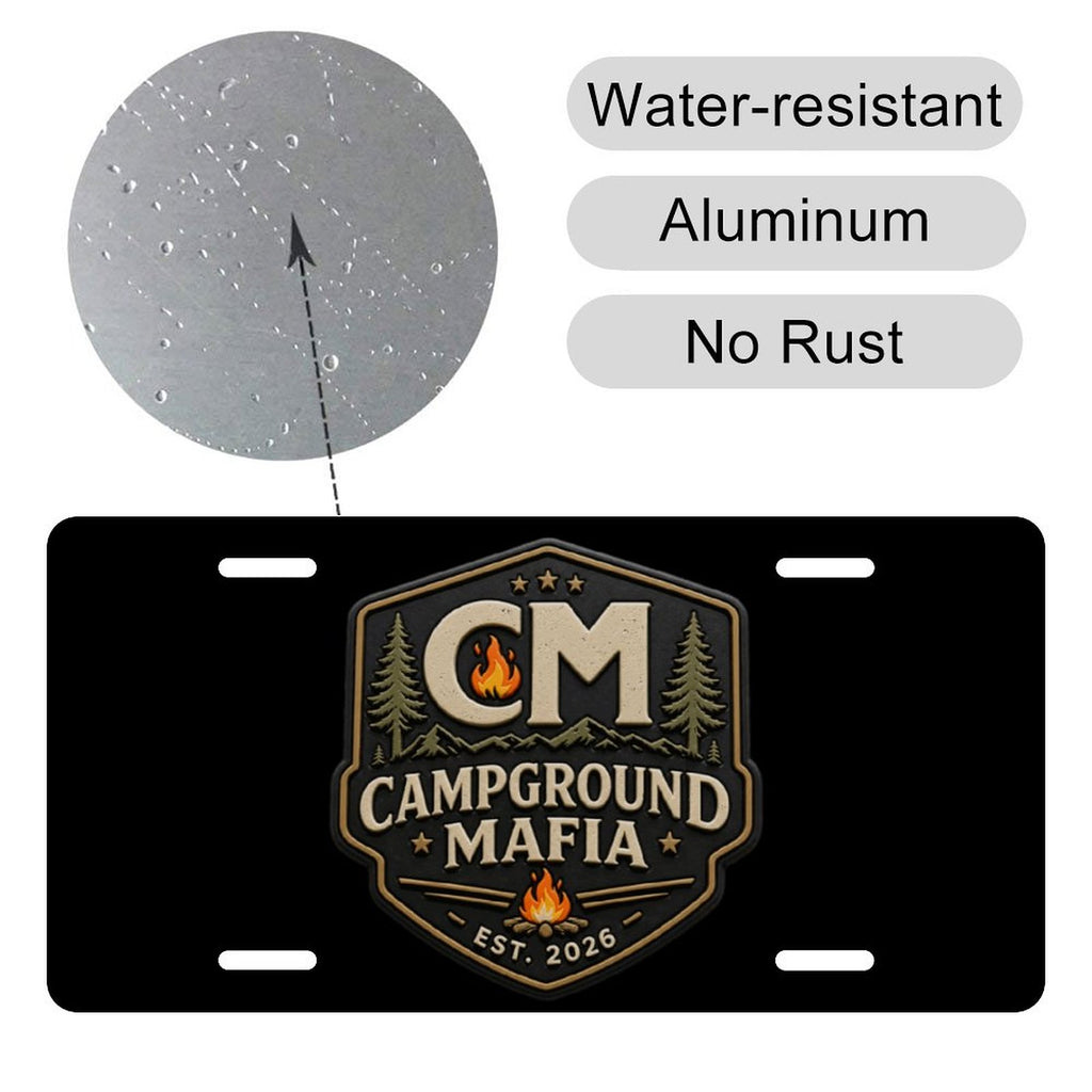 Campground Mafia License Plate