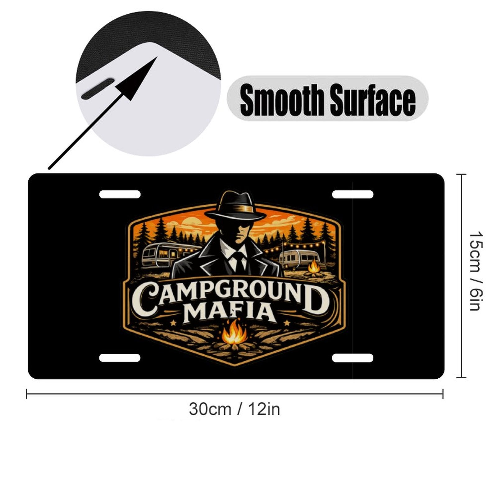 Campground Mafia Boss Plate