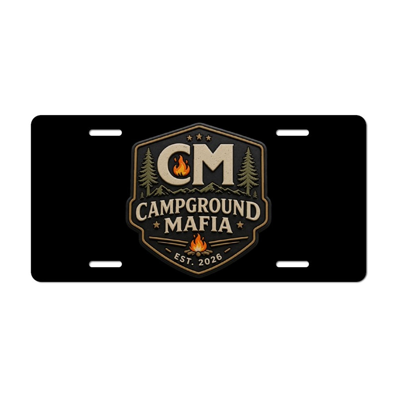 Campground Mafia License Plate