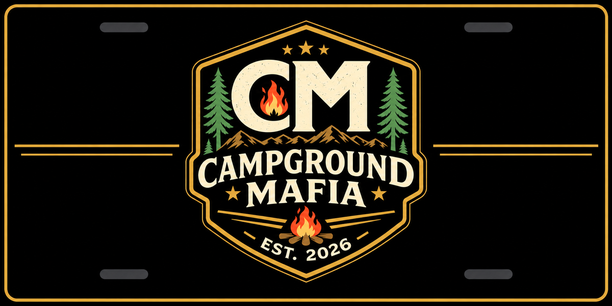 Campground Mafia License Plate