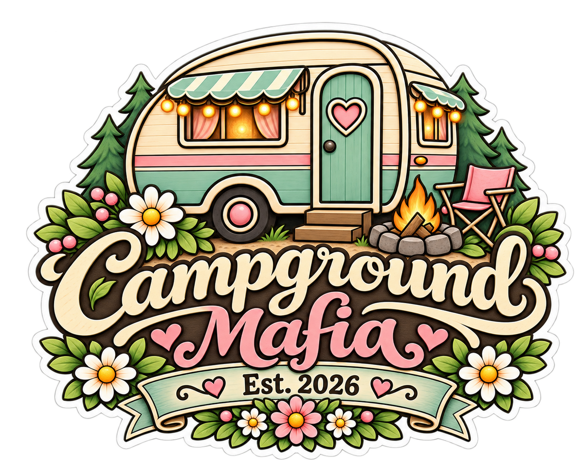 Campground Mafia Pastel Sticker 3"