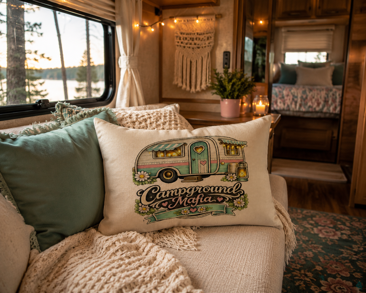 Mafia Camper Pillow