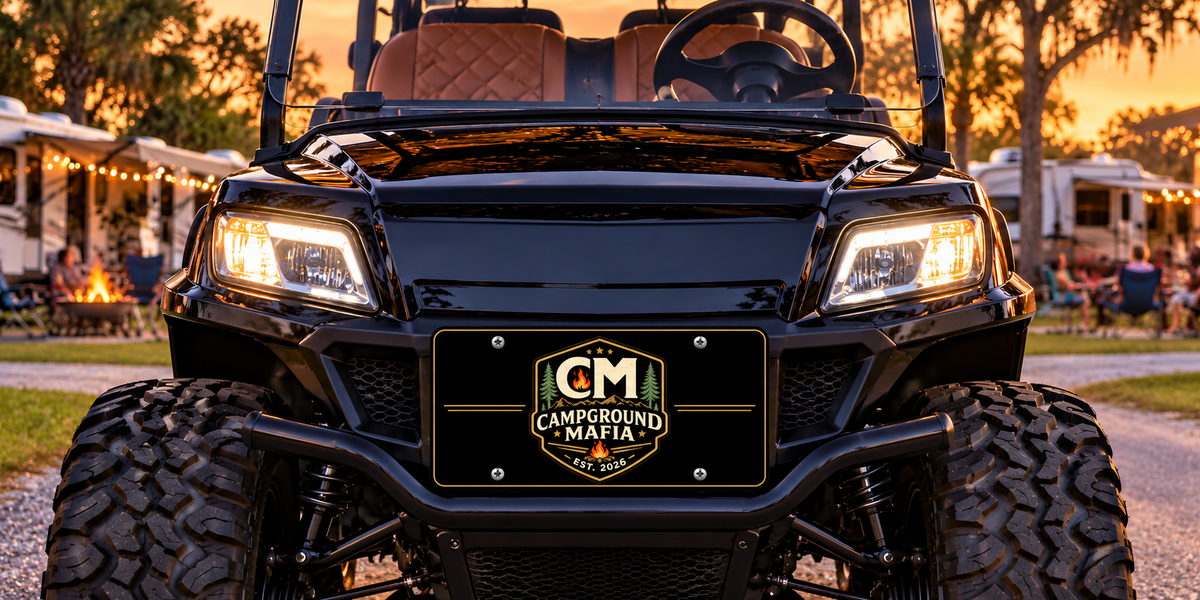 Campground Mafia License Plate