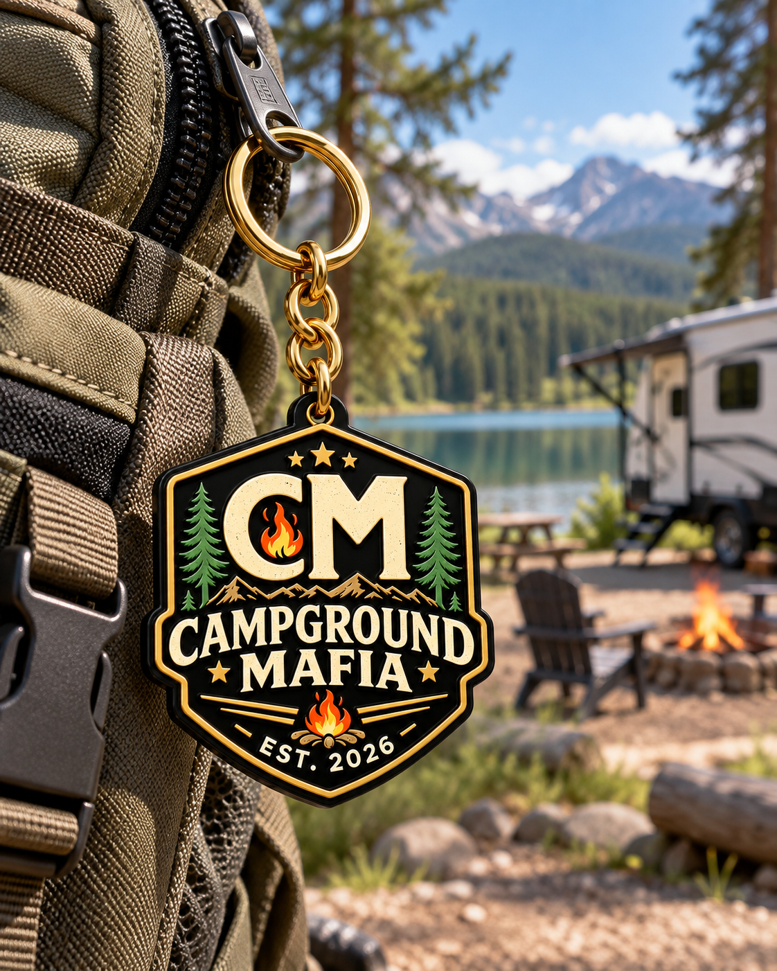 Campground Mafia Official Keychain