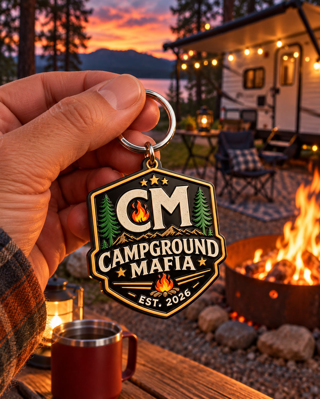 Campground Mafia Official Keychain