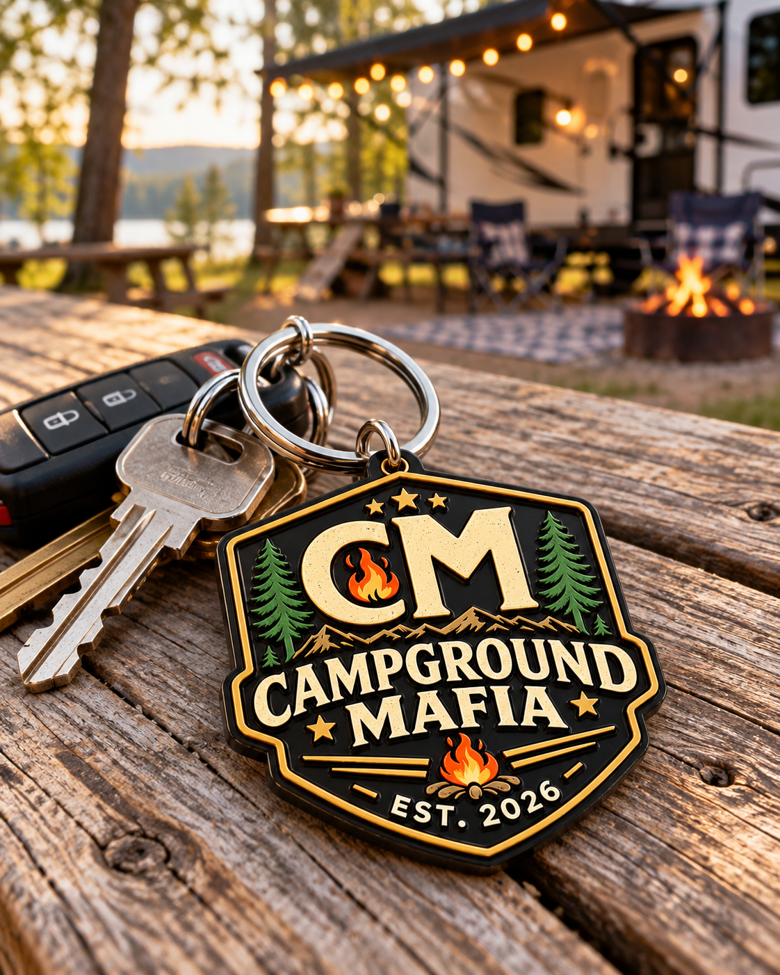 Campground Mafia Official Keychain